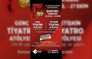 Efeler Belediyesi Şehir Tiyatrosu yeni dönem başvuruları...
