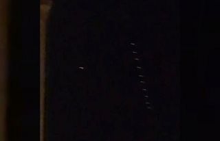 Elazığ semalarında ’Starlink’ uyduları görüldü