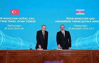 Erdoğan ve Aliyev, Iğdır-Nahçıvan Doğalgaz Boru...