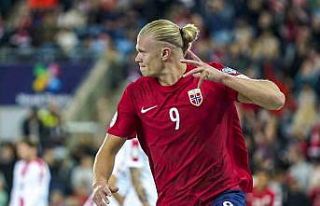 Erling Haaland, Norveç Milli Takımı ile 26 maçta...