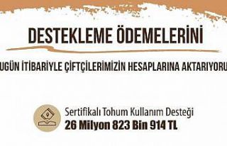 Eskişehir çiftçisine 26 milyon 823 bin liralık...