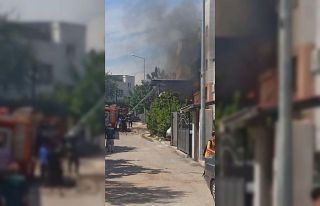 Evde çıkan yangın söndürüldü
