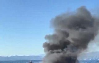 Fethiye’de bot yangını