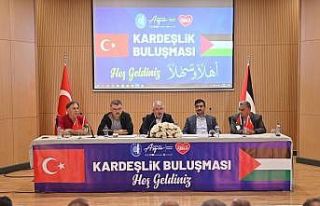 Filistin heyeti Çorumda STK temsilcileriyle buluştu