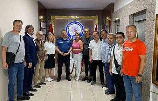 Gazetecilerden Emniyet Müdürü Sinan Ergen’e ziyaret