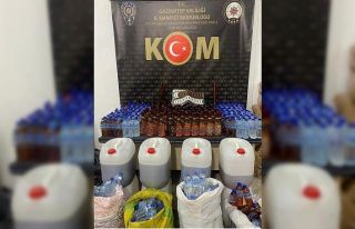 Gaziantep’te sahte alkol operasyonu: 1 gözaltı