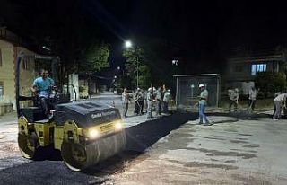 Gediz Belediyesinden gece mesaisi