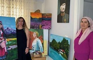 Gerçekleştiremediği hayallerini resim ve şiirle...