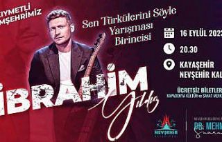 İbrahim Yıldız türkülerini Nevşehir Kalesi’nde...