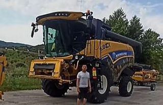 İki ayağını biçerdövere kaptıran operatör...