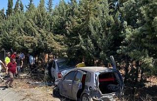 İki otomobil bir tır’ın karıştığı kazada...