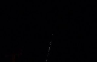 İp gibi dizilip ilerleyen Starlink uyduları Tunceli...