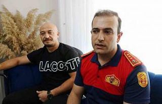 İtfaiye eri ayağının kırılmasına rağmen kurtarma...