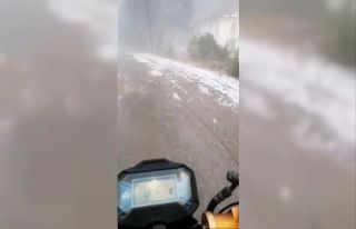 Karabük’e fındık büyüklüğünde dolu yağdı