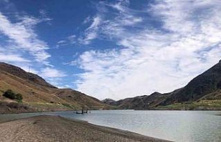 Kars’ta baraj suyu 20 metre çekildi