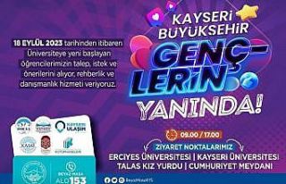 Kayseri’ye yeni gelen öğrencilere rehberlik ve...