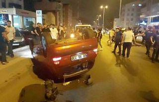 Kdz. Ereğli’de otomobil takla attı: 2 yaralı