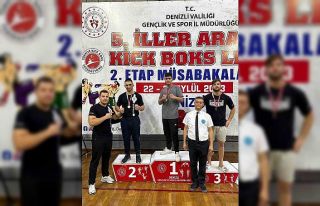 Kemerli kick boksçulardan 8 madalya