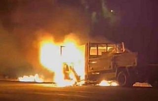 Kırıkkale’de kamyonet alev topuna döndü