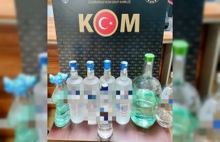 Kırklareli’nde kaçak içki operasyonu