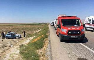 Kontrolden çıkan otomobil takla attı: 5 yaralı