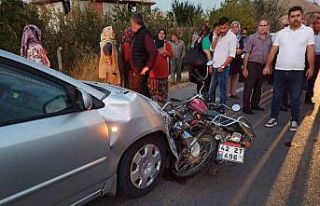 Konya’da otomobil motosikletle çarpıştı: 2 yaralı