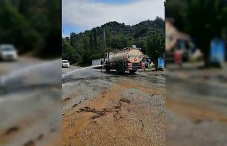 Köşk’te selden kapanan yollar temizlendi, mahallelerde...