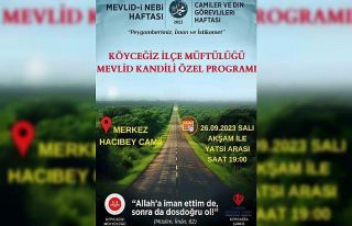 Köyceğiz’de Mevlid Kandili çeşitli programlarla...