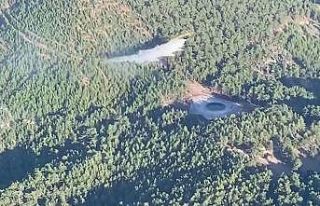 Köyceğiz’de orman yangını büyümeden söndürüldü