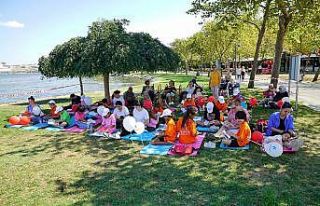 Küçükçekmeceli çocuklar, zafer haftası etkinliklerinde...