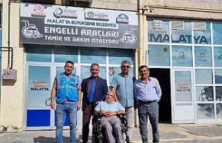 Malatya’da ödüllü engelli araç tamir atölyesi...