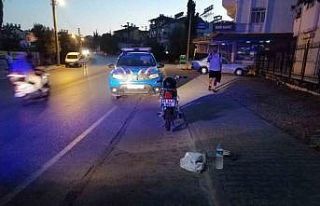 Manavgat’ta motosiklet kazası: 1 yaralı
