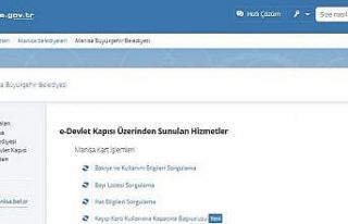 Manisa Kart’ın e-Devlet hizmetlerine bir yenisi...