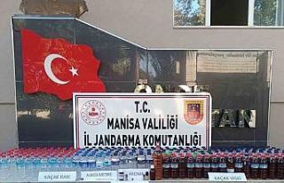 Manisa’da pet şişelerde sahte içki ele geçirildi