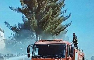 Mardin’de evin bahçesinde çıkan yangın korkuttu
