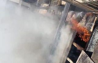 Mardin’de inşaat alanında yangın