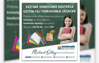 Marmaris Belediyesi’nden eğitim desteği