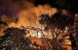 Milas’ta fırın alevlere teslim oldu