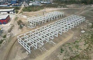 Modern Sanayi Sitesi’nin kaba inşaatı tamamlandı