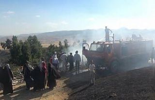 Muş’ta elektrik tellerinin genleşmesi sonucu çıkan...