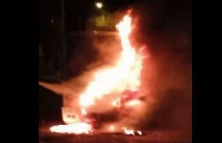 Muş’ta park halindeyken aniden hareket eden yolcu...