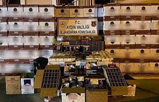 Nazilli’de 1 milyon 750 bin adet dolu makaron ele...