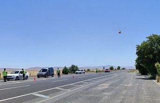 Nevşehir’de sürücüler havadan denetlendi