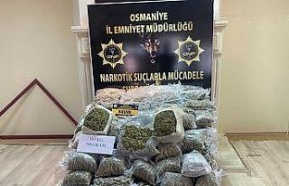 Osmaniye’de 103 kilo 700 gram skunk ele geçirildi