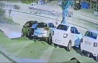 (Özel) Dehşet anları kamerada, önce motosikletin...