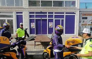 Polisten kask çalışması