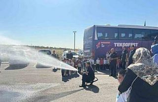 Pursaklar’da çocuklar itfaiye istasyonuna gezi...