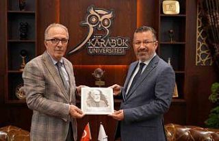 Rektör Uzun, Karabük Üniversitesi Rektörü Kırışık’ı...