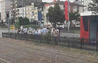 Samsun’da seyir halindeki otobüsün yangın tüpü...