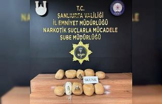 Şanlıurfa’da 20 kilo sentetik uyuşturucu ele...